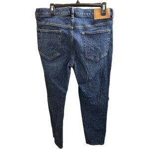 Spoke Jeans Mens 33 (Fits 34x31) Straight Leg Slim Dark Wash Denim Build A